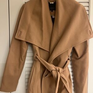 Ted Baker Camel Wool Belted Coat, size 3